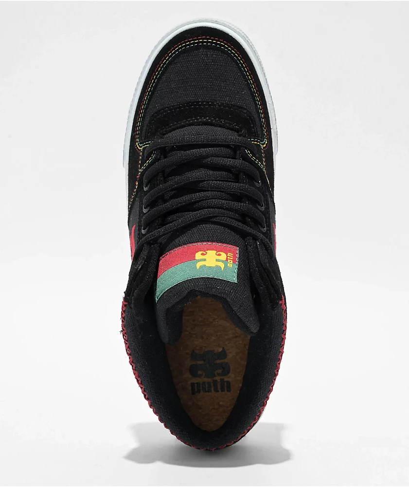 Ipath Reed Black & Rasta Skate Shoes