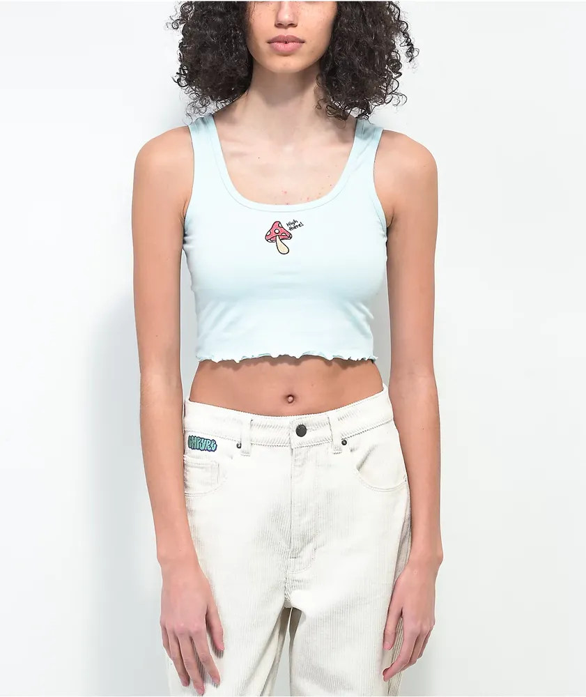 AE Cropped High-Neck Tank Top