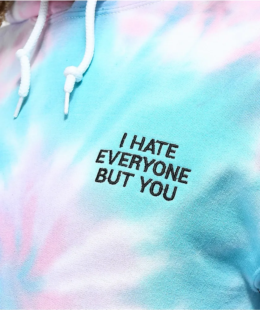 JV by Jac Vanek I Hate Everyone Tie Dye Hoodie