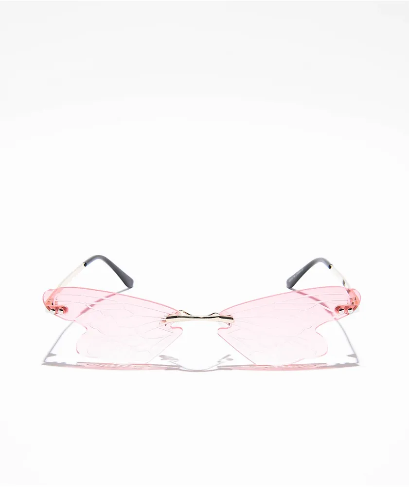 Jacks Pink Butterfly Sunglasses