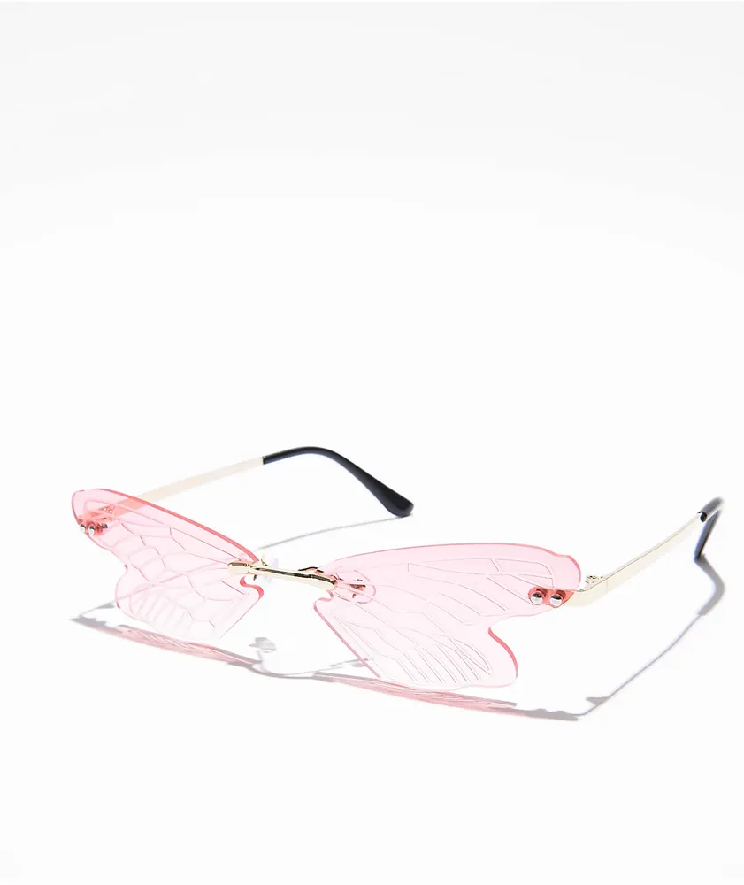 Jacks Pink Butterfly Sunglasses