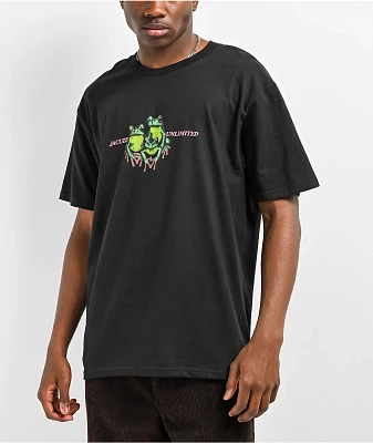 Jacuzzi Frog Black T-Shirt