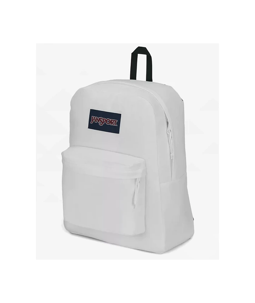 Jansport Superbreak Plus White Backpack