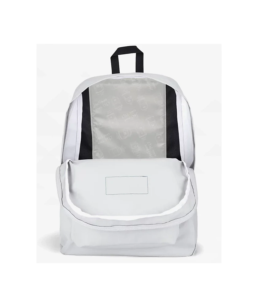 Jansport Superbreak Plus White Backpack