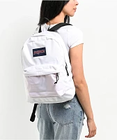 Jansport Superbreak Plus White Backpack