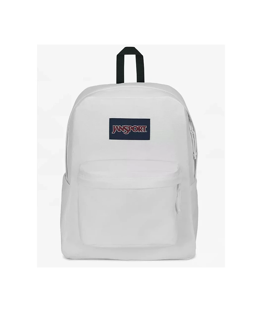 Jansport Superbreak Plus White Backpack