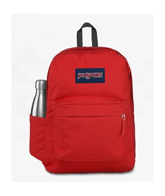 Jansport Superbreak Red Tape Backpack
