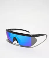 Jase Revo Blue Speckle Shield Sunglasses