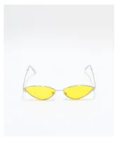 Jenna Silver & Yellow Sunglasses