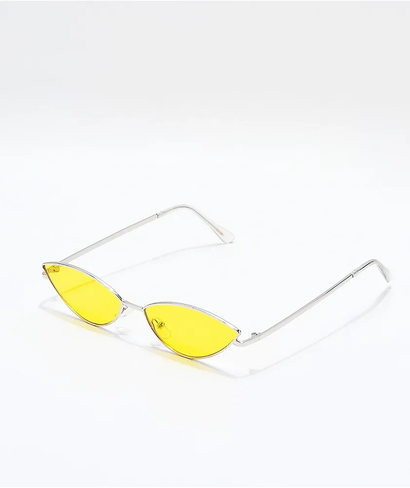 Jenna Silver & Yellow Sunglasses