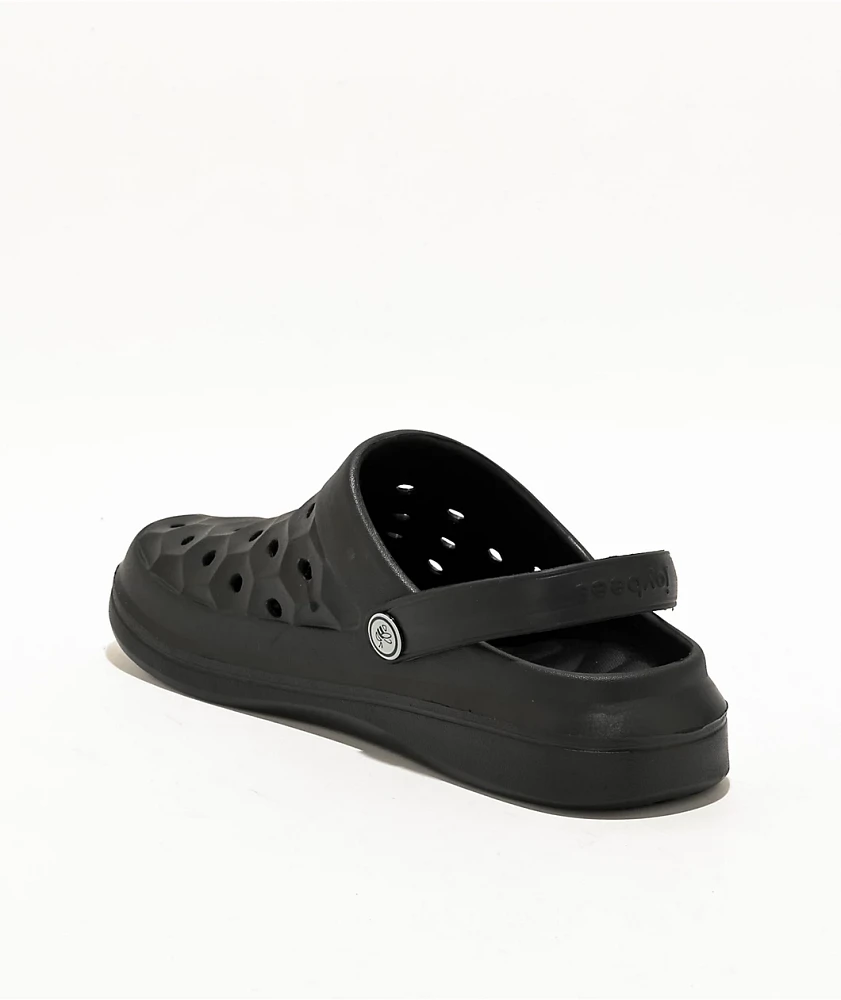 Joybees Varsity Clog Black Sandals