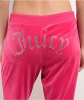 Juicy Couture Bling Free Love Velour Track Pants