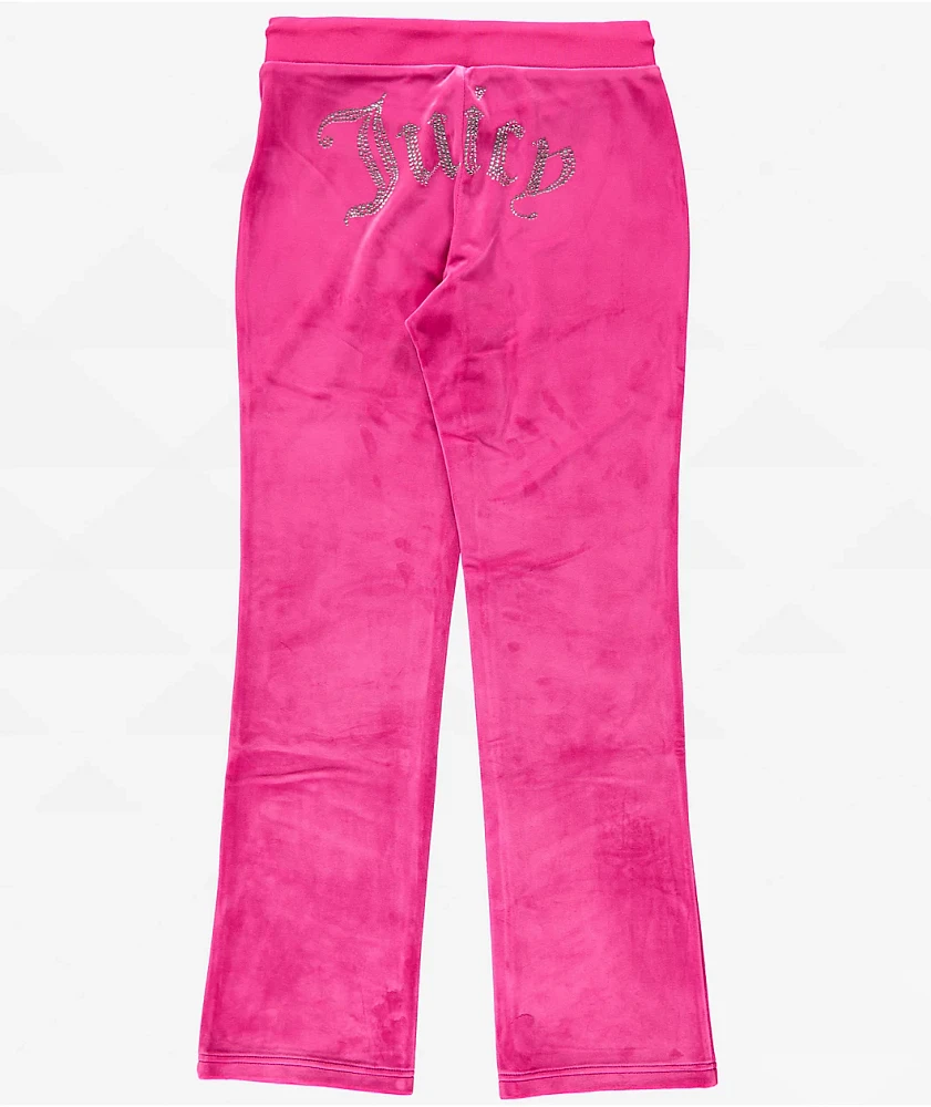 Juicy Couture Bling Free Love Velour Track Pants