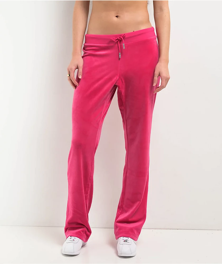 Juicy Couture Bling Free Love Velour Track Pants