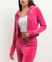 Juicy Couture Bling Free Love Velour Zip Hoodie