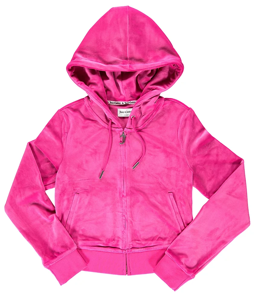 Juicy Couture Bling Free Love Velour Zip Hoodie