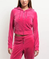 Juicy Couture Bling Free Love Velour Zip Hoodie