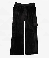 Juicy Couture Bling Licorice Velour Cargo Track Pants