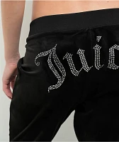 Juicy Couture Bling Licorice Velour Track Pants