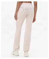 Juicy Couture OG Big Bling Crystal Velour Track Pants