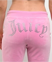 Juicy Couture OG Big Bling Fanciful Velour Track Pants