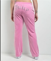 Juicy Couture OG Big Bling Fanciful Velour Track Pants