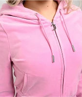 Juicy Couture OG Big Bling Fanciful Velour Zip Hoodie