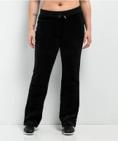 Juicy Couture OG Big Bling Licorice Velour Track Pants