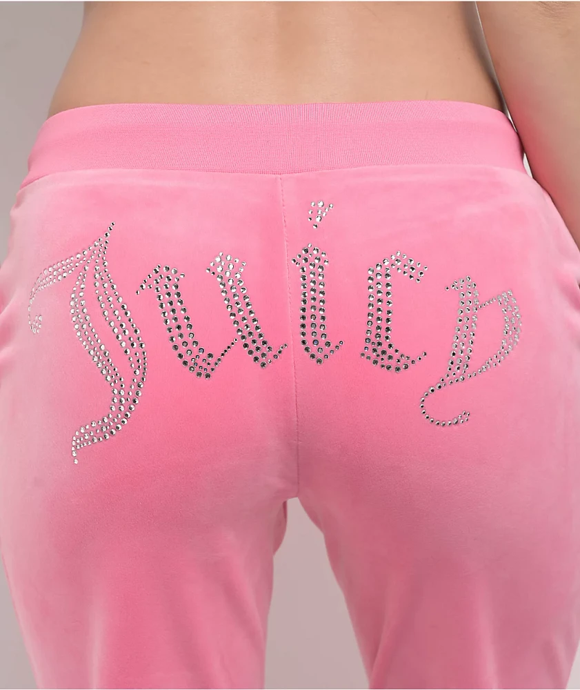 Juicy Couture OG Bling Hot Hot Velour Track Pants