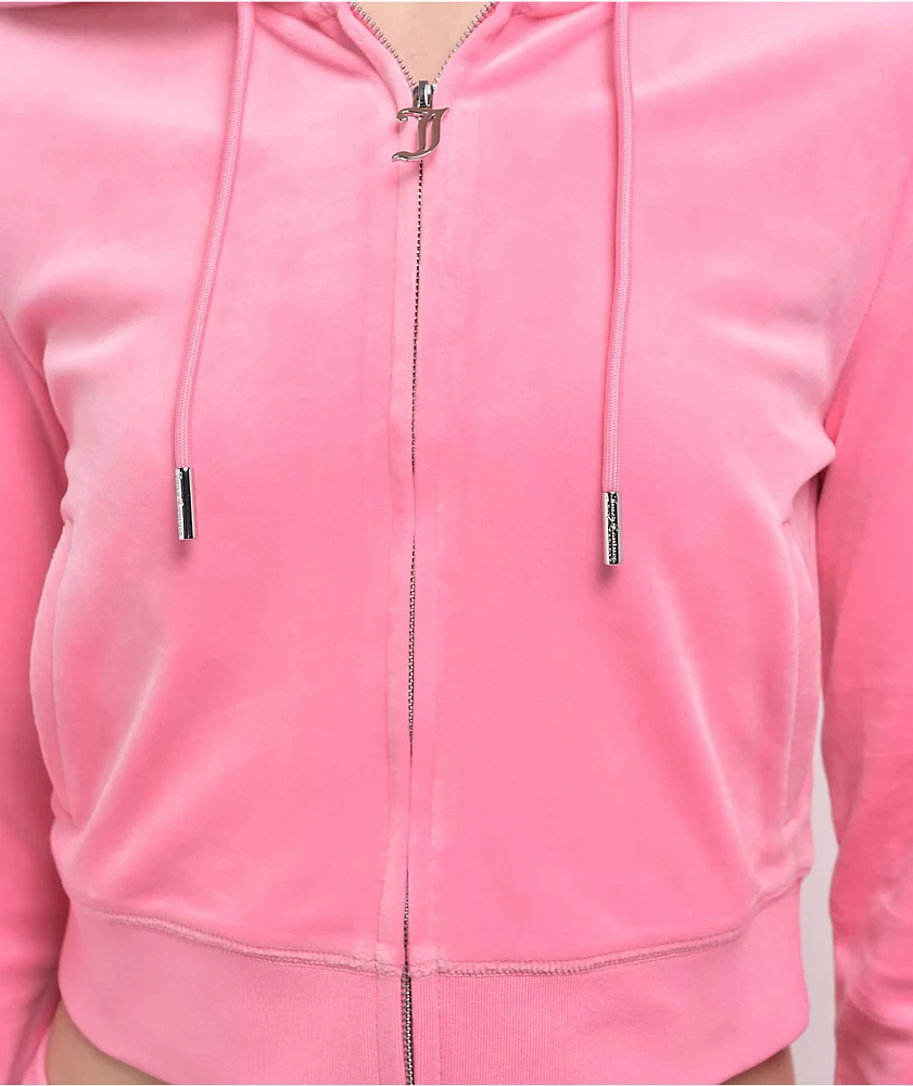Juicy Couture OG Bling Hot Hot Velour Zip Hoodie