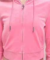 Juicy Couture OG Bling Hot Hot Velour Zip Hoodie