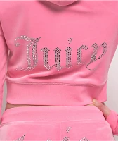 Juicy Couture OG Bling Hot Hot Velour Zip Hoodie