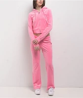 Juicy Couture OG Bling Hot Hot Velour Zip Hoodie