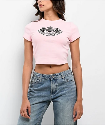 Juicy Couture Scottie Dog Whisper Pink Crop T-Shirt