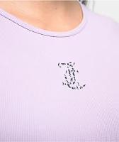 Juicy Couture Seamless Orchid Petal Crop T-Shirt