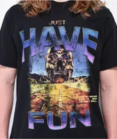 Just Have Fun Keep Going Black T-Shirt