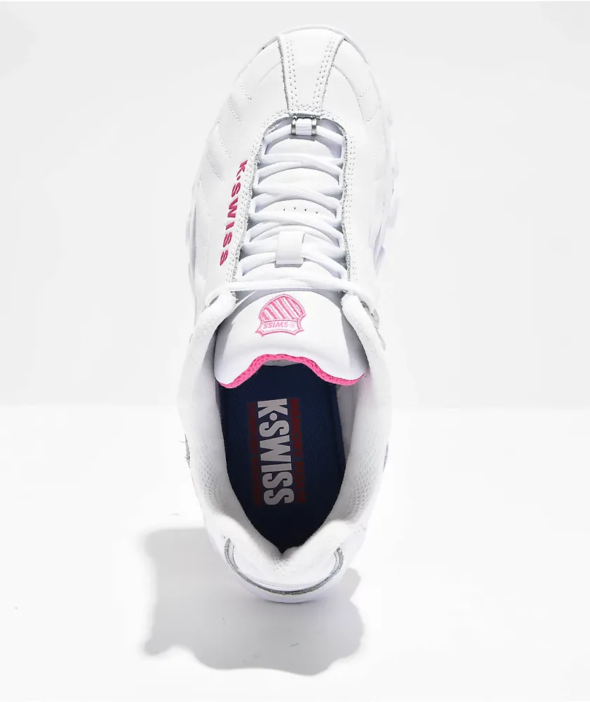 K-Swiss ST329 CMF White & Pink Shoes