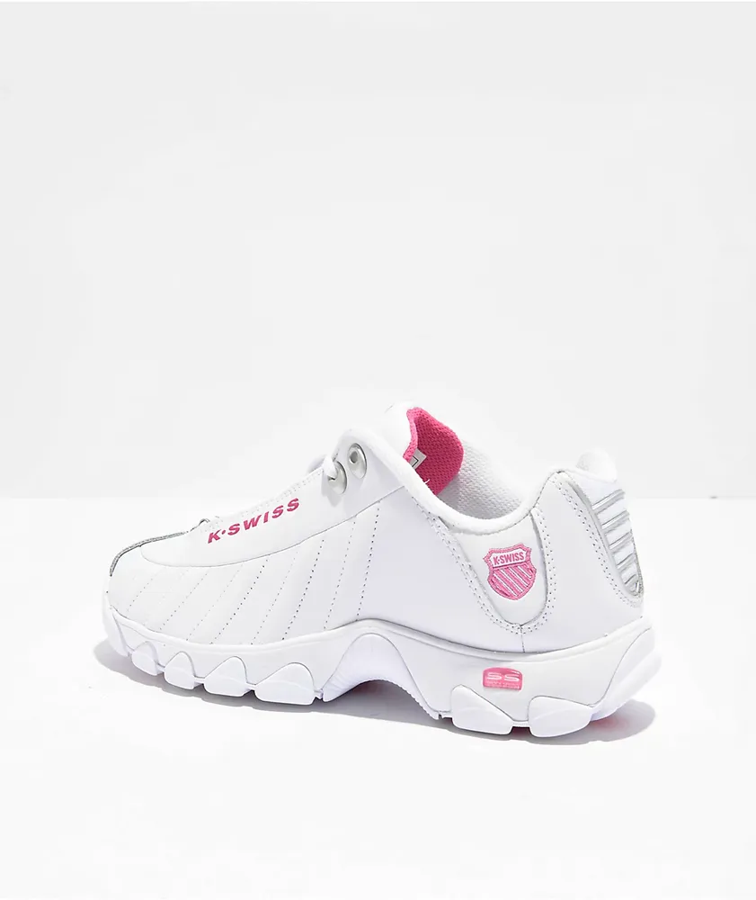 K-Swiss ST329 CMF White & Pink Shoes