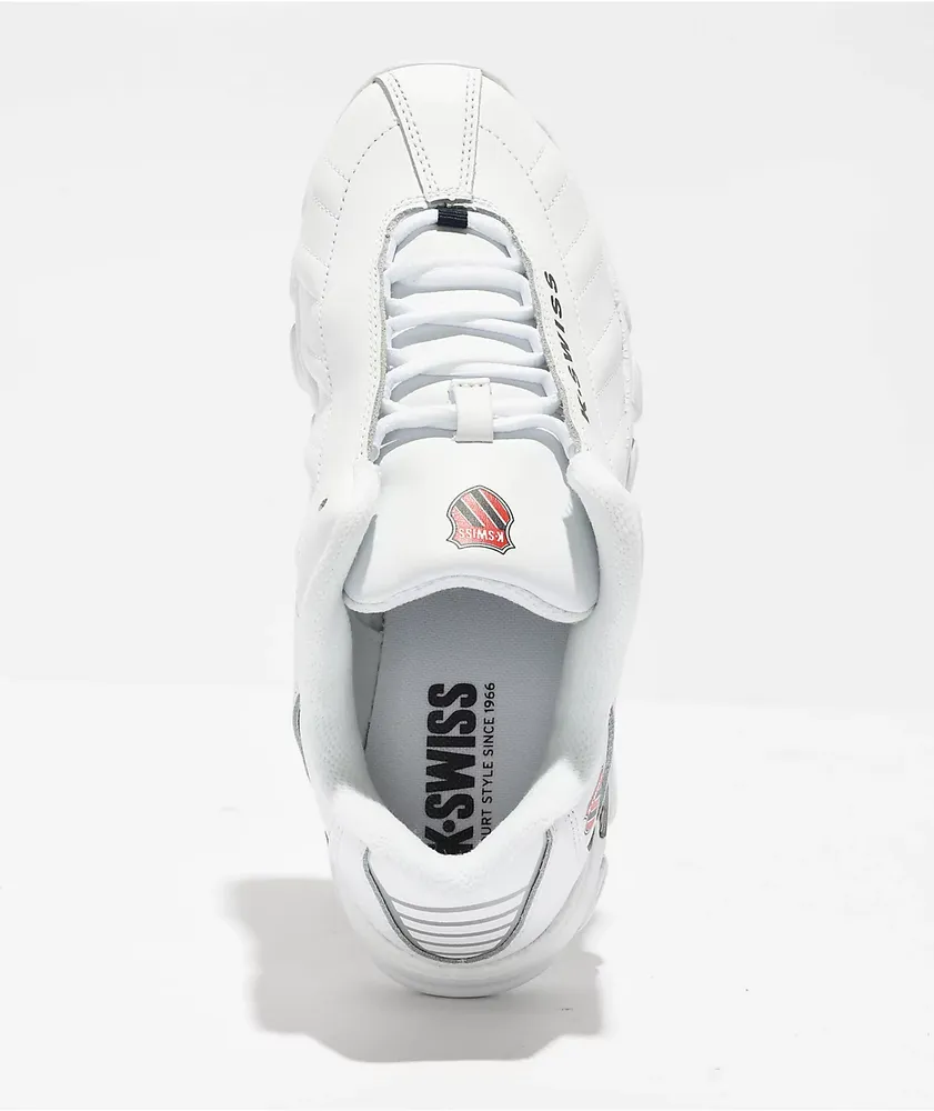 K-Swiss ST329 CMF White & Red Shoes