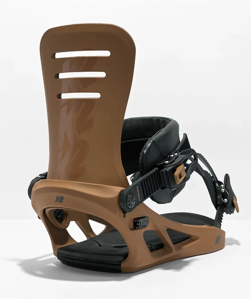 K2 Formula Brown Snowboard Bindings 2023 