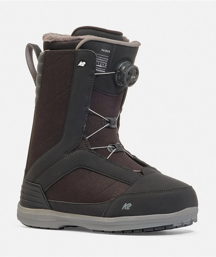 K2 Raider Black Snowboard Boots 2025