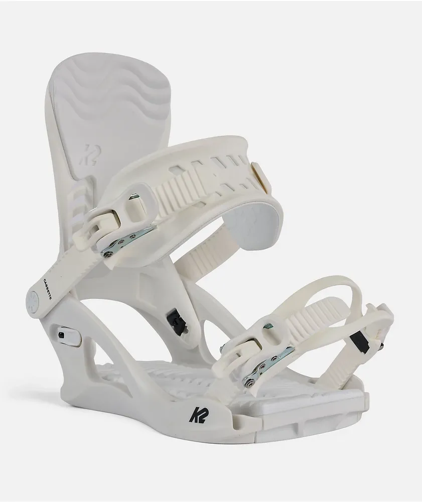 K2 Sonic White Snowboard Bindings 2024