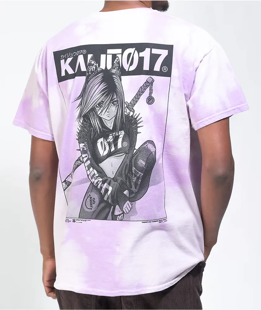 KAIJU017 GIRL017 Lavender Tie Dye T-Shirt