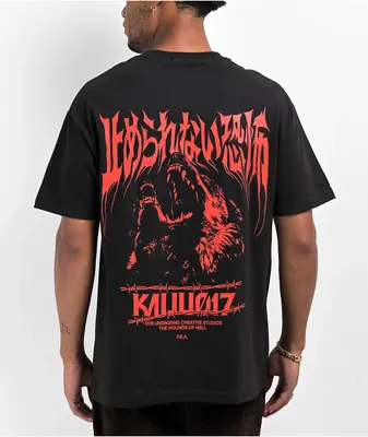 KAIJU017 Hounds Of Hell Black T-Shirt