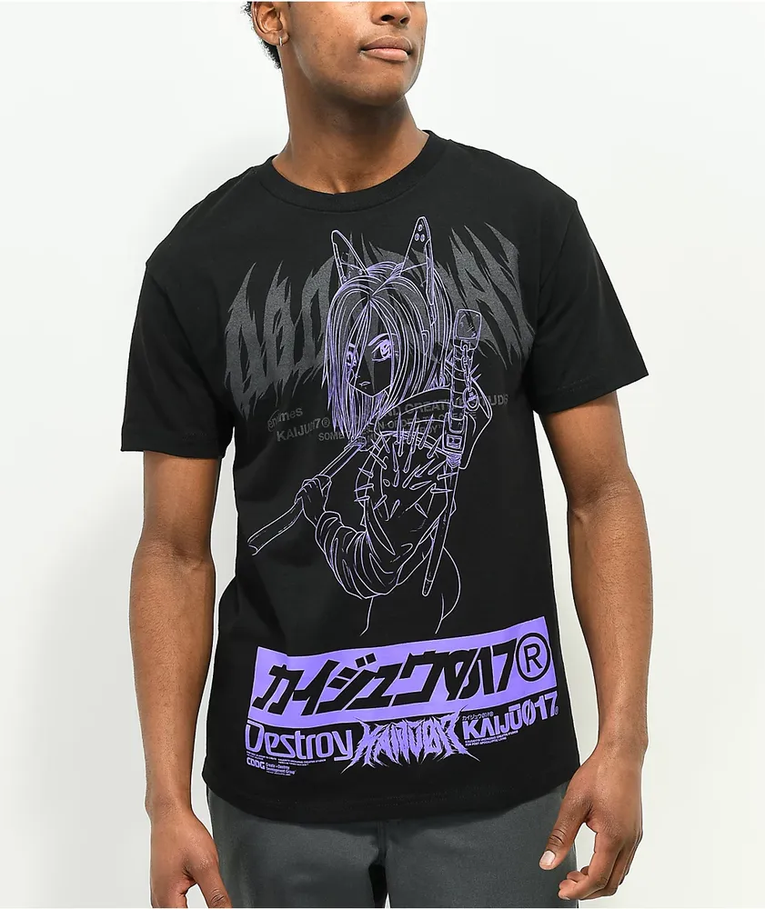 KAIJU017 Kikenchan Black T-Shirt