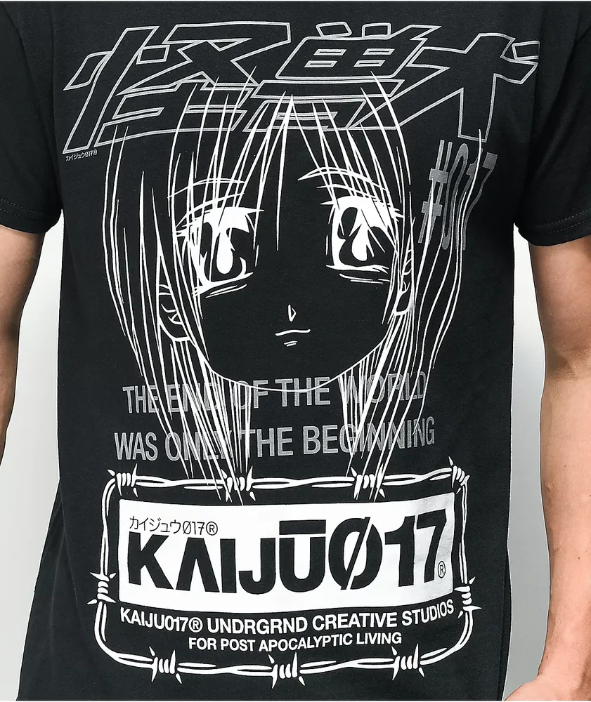 KAIJU017 Pound Sign 017 Black T-Shirt