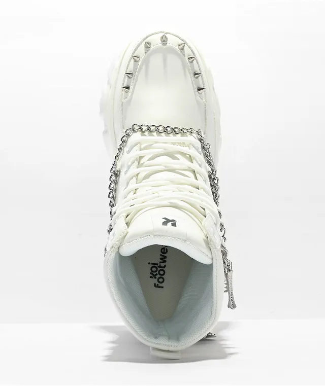 KOI Jinx Mystic Charm White Platform Shoes