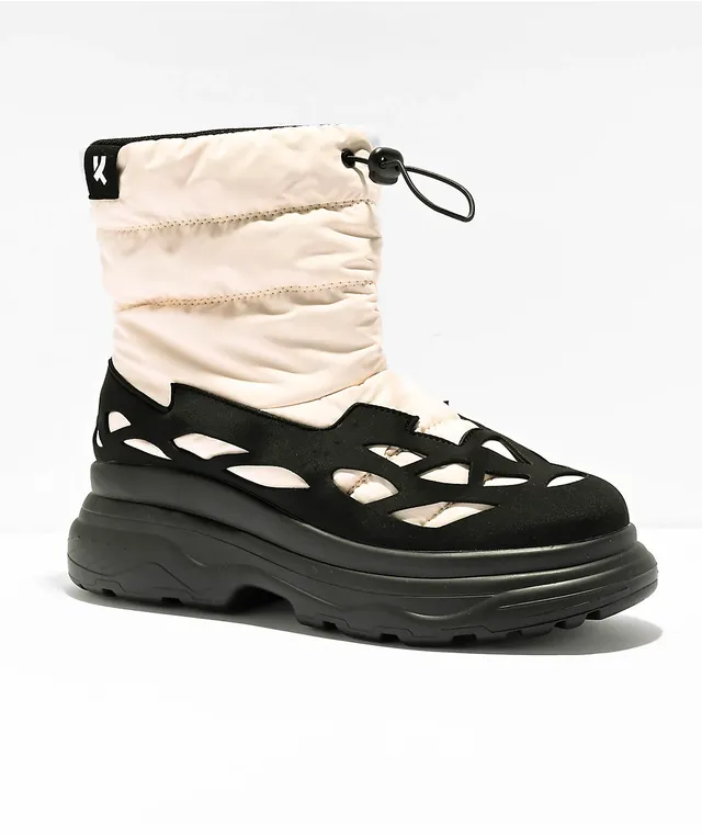 KOI Boned Catch White Platform Boots