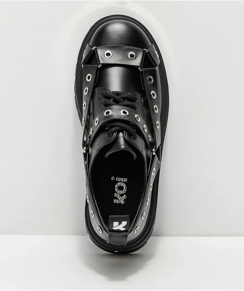 KOI Iron Hands Black Platform Shoes