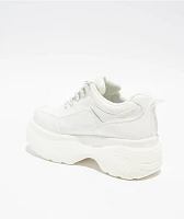 KOI Jennie Striker Chunky Bubble White Platform Shoes